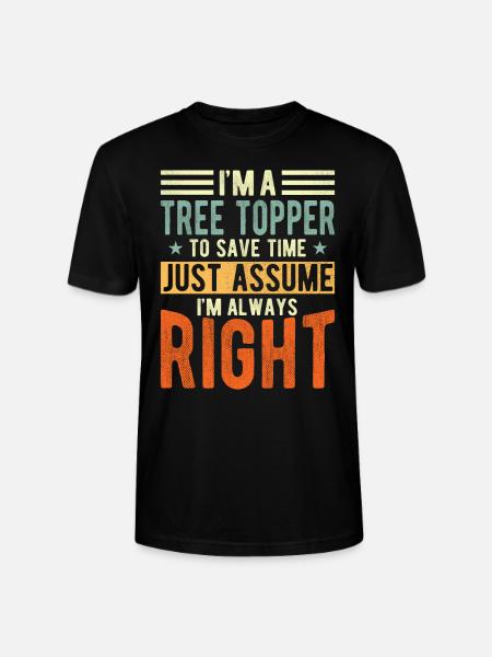 Tree topper - Stanley/Stella CRAFTER Unisex Organic T-Shirt - black