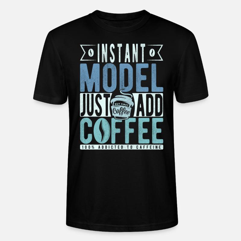 Dicton modèle café - T-shirt bio CRAFTER Stanley Stella Unisexe - noir