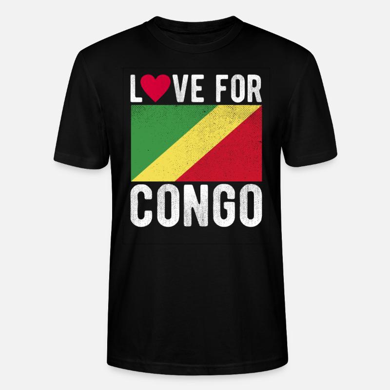 Kongo Souvenir - Stanley/Stella Unisex Bio-T-Shirt CRAFTER - Schwarz