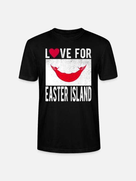 Easter Island Souvenir - Stanley/Stella CRAFTER Unisex Organic T-Shirt - black