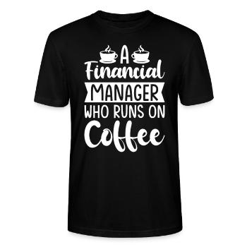 Gift for Finance Managers - Stanley/Stella CRAFTER Unisex Organic T-Shirt - black - Front - Alina (178cm) & Michal (187cm)