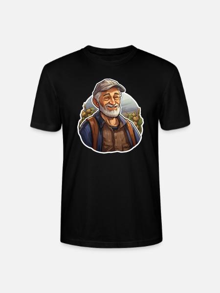 Farmer - Stanley/Stella CRAFTER Unisex Organic T-Shirt - black