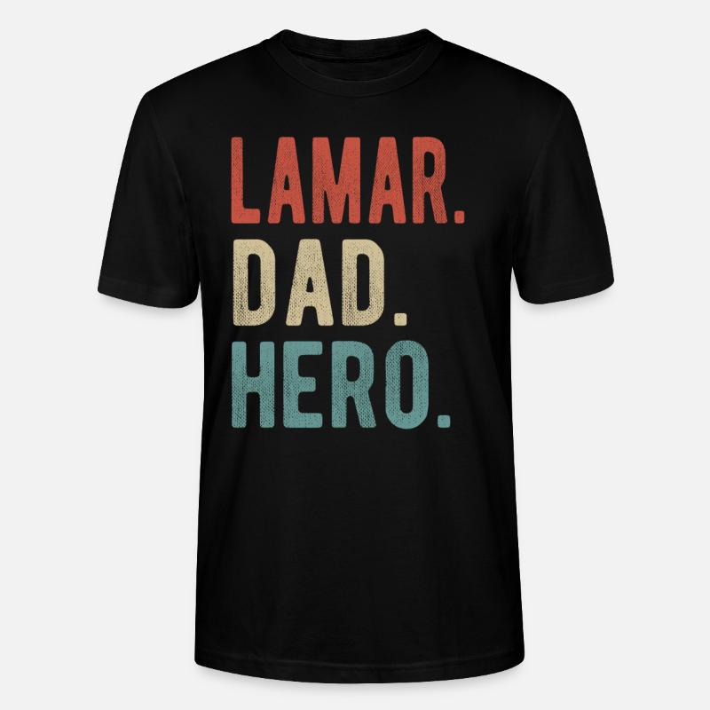 Lamar Papa Héros - T-shirt bio CRAFTER Stanley Stella Unisexe - noir