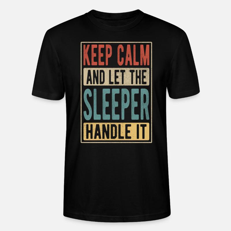 Cadeau rétro Sleeper - T-shirt bio CRAFTER Stanley Stella Unisexe - noir
