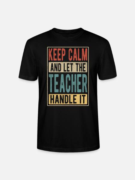 Lehrer Retro Geschenk - Stanley/Stella Unisex Bio-T-Shirt CRAFTER - Schwarz