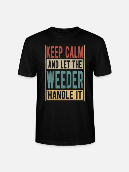 Weeder Retro Geschenk - Stanley/Stella Unisex Bio-T-Shirt CRAFTER - Schwarz