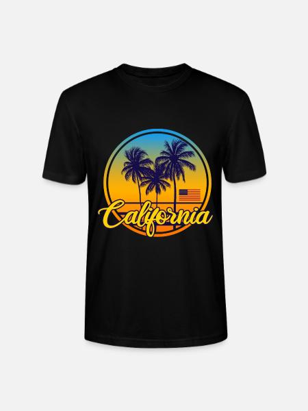 California, CA, USA, America - Stanley/Stella CRAFTER Unisex Organic T-Shirt - black