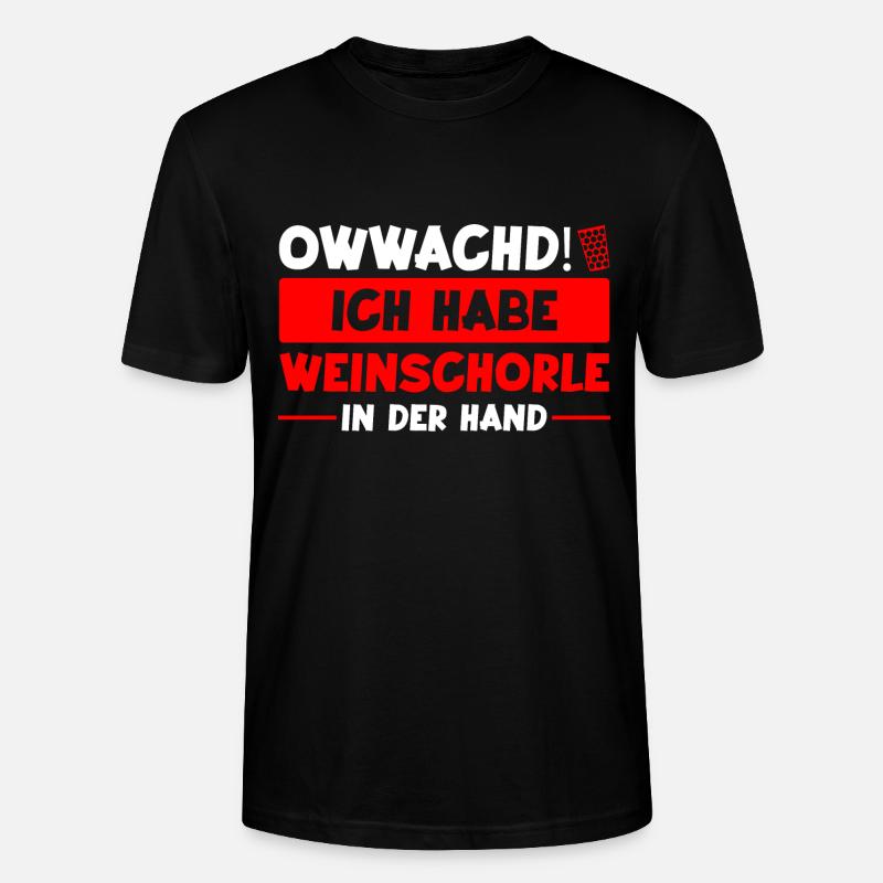 Schorle Pfälzer Pälzer Geschenk - Stanley/Stella Unisex Bio-T-Shirt CRAFTER - Schwarz