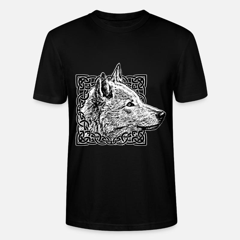 Wolf grau - Stanley/Stella Unisex Bio-T-Shirt CRAFTER - Schwarz