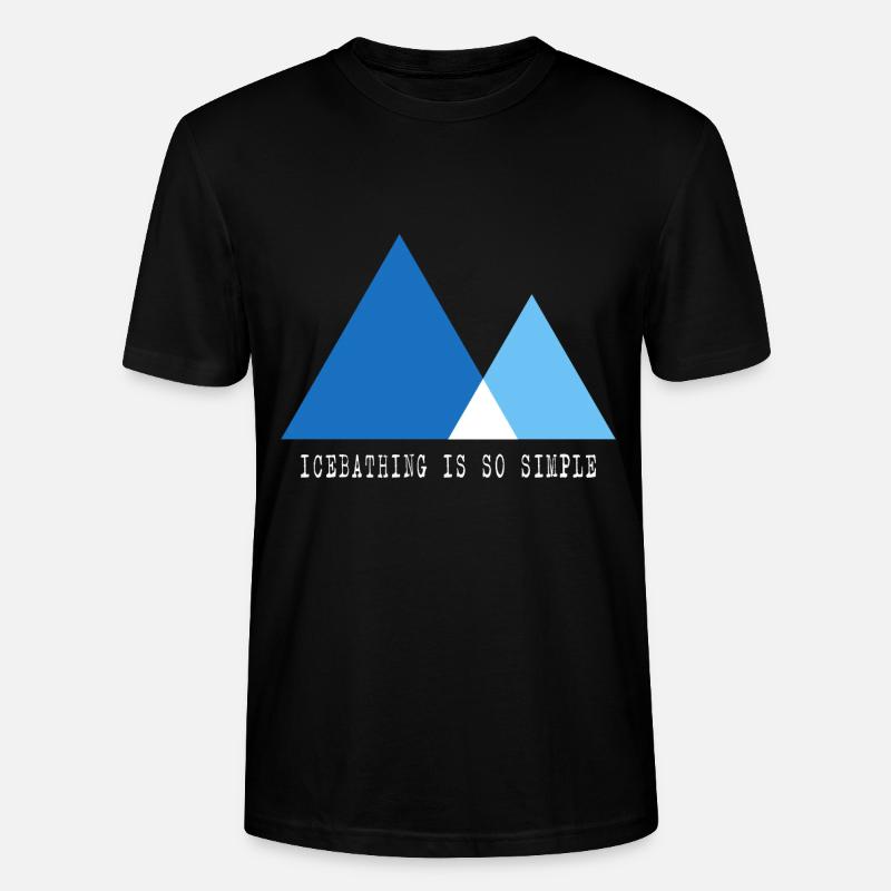 Eisbader Winterbad Kältetherapie "simple ice-bath" - Stanley/Stella Unisex Bio-T-Shirt CRAFTER - Schwarz