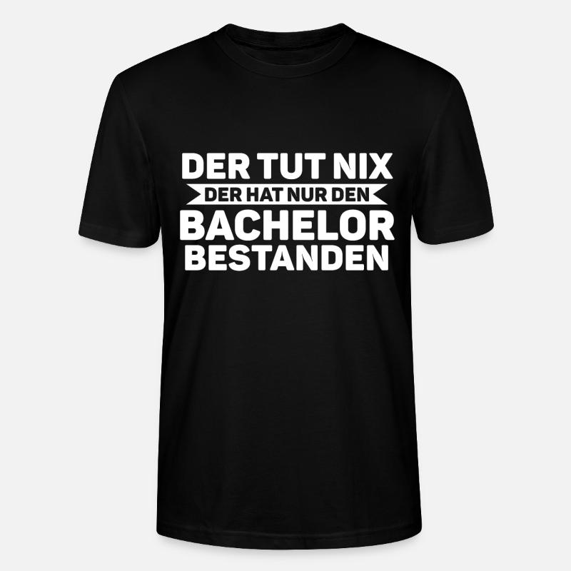 Bachelor Prüfung Studium Geschenk - Stanley/Stella Unisex Bio-T-Shirt CRAFTER - Schwarz