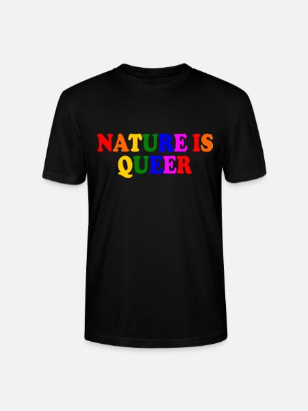 Nature is queer - Stanley/Stella CRAFTER Unisex Organic T-Shirt - black
