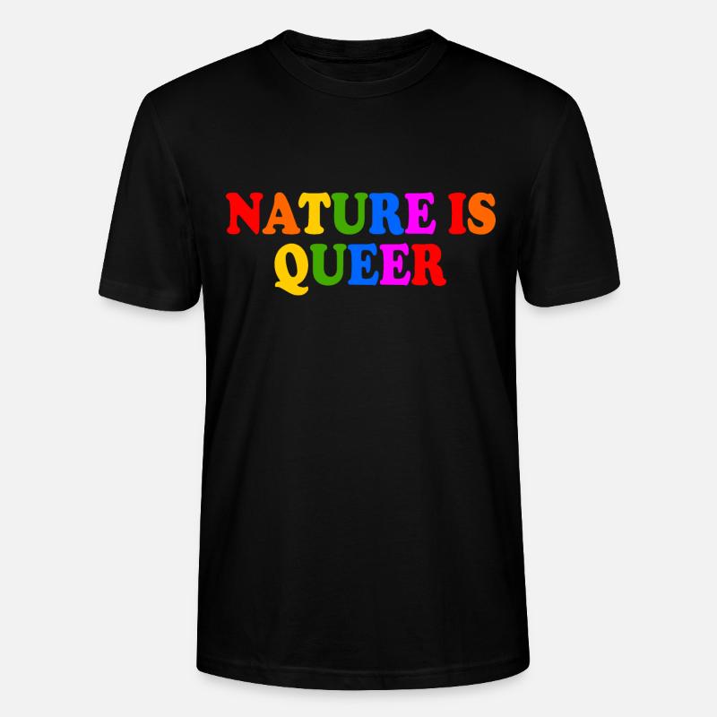 Nature is queer - T-shirt bio CRAFTER Stanley Stella Unisexe - noir