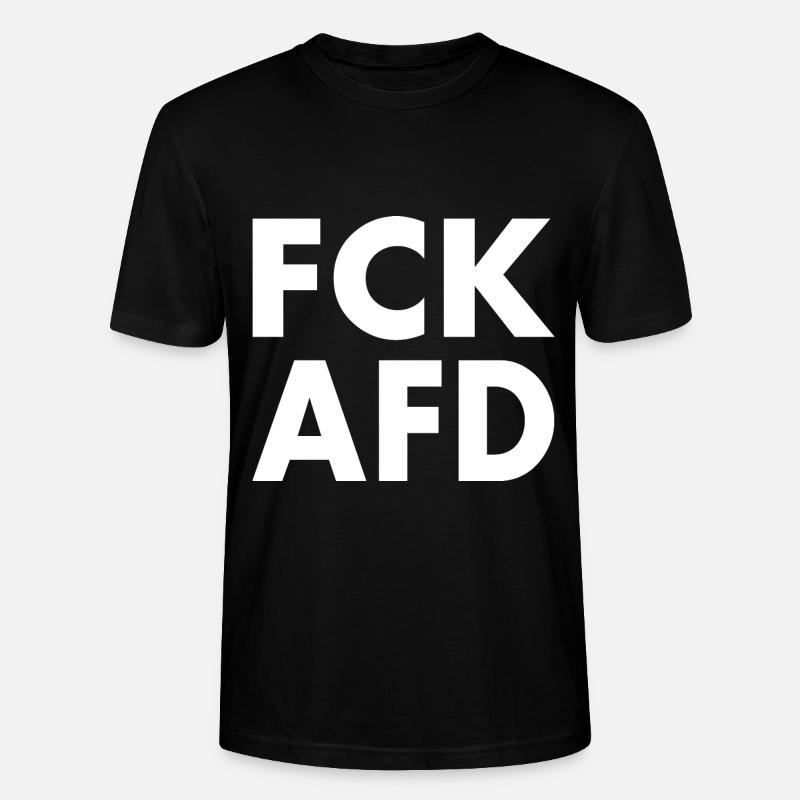 Fck afd - Stanley/Stella Unisex Bio-T-Shirt CRAFTER - Schwarz