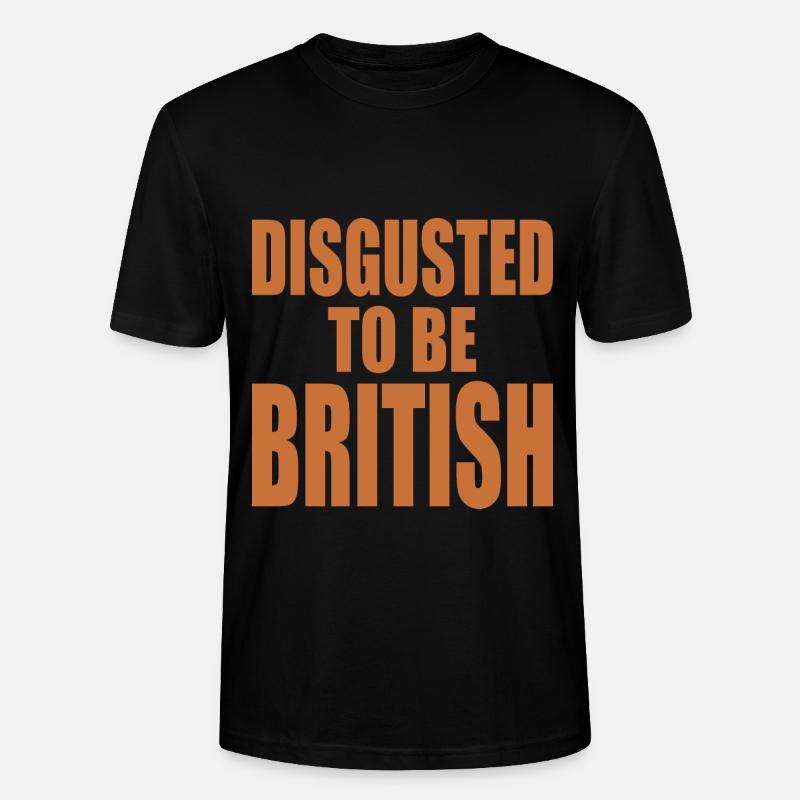 disgusted to be british - Stanley/Stella Unisex Bio-T-Shirt CRAFTER - Schwarz
