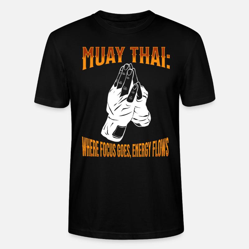 Muay Thai Boxing Muay Thai - Stanley/Stella Unisex Bio-T-Shirt CRAFTER - Schwarz
