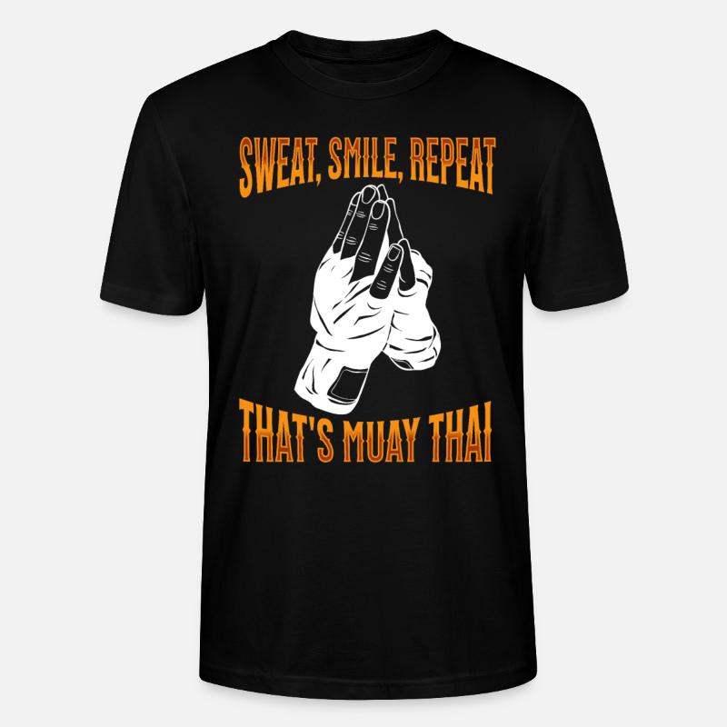 Muay Thaï Boxe Muay Thaï - T-shirt bio CRAFTER Stanley Stella Unisexe - noir