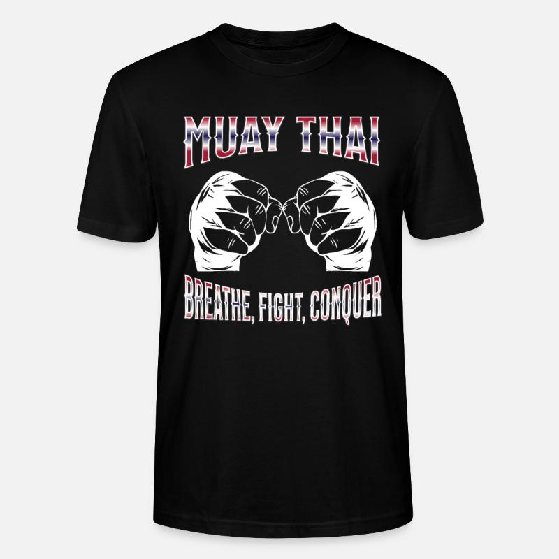 Muay Thaï Boxe Muay Thaï - T-shirt bio CRAFTER Stanley Stella Unisexe - noir