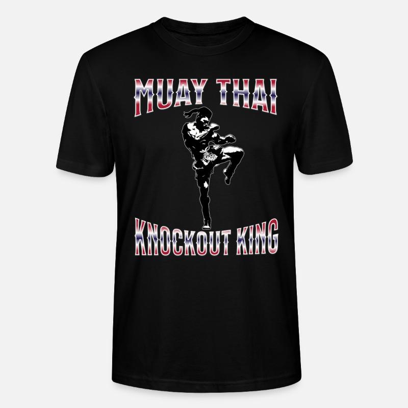 Muay Thai Boxing Muay Thai - Stanley/Stella CRAFTER Unisex Organic T-Shirt - black
