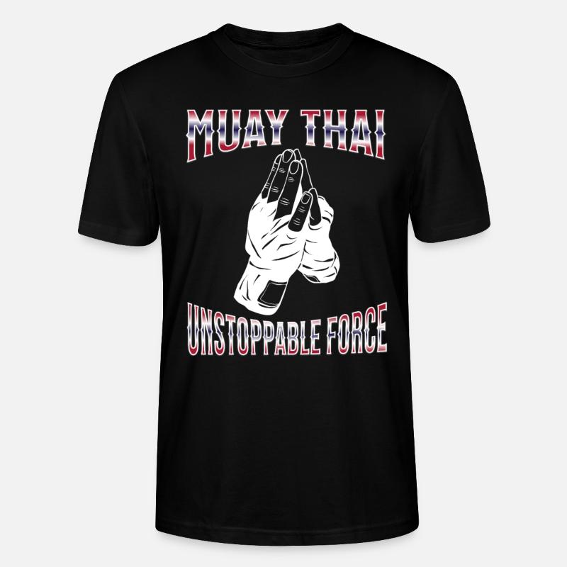 Muay Thaï Boxe Muay Thaï - T-shirt bio CRAFTER Stanley Stella Unisexe - noir