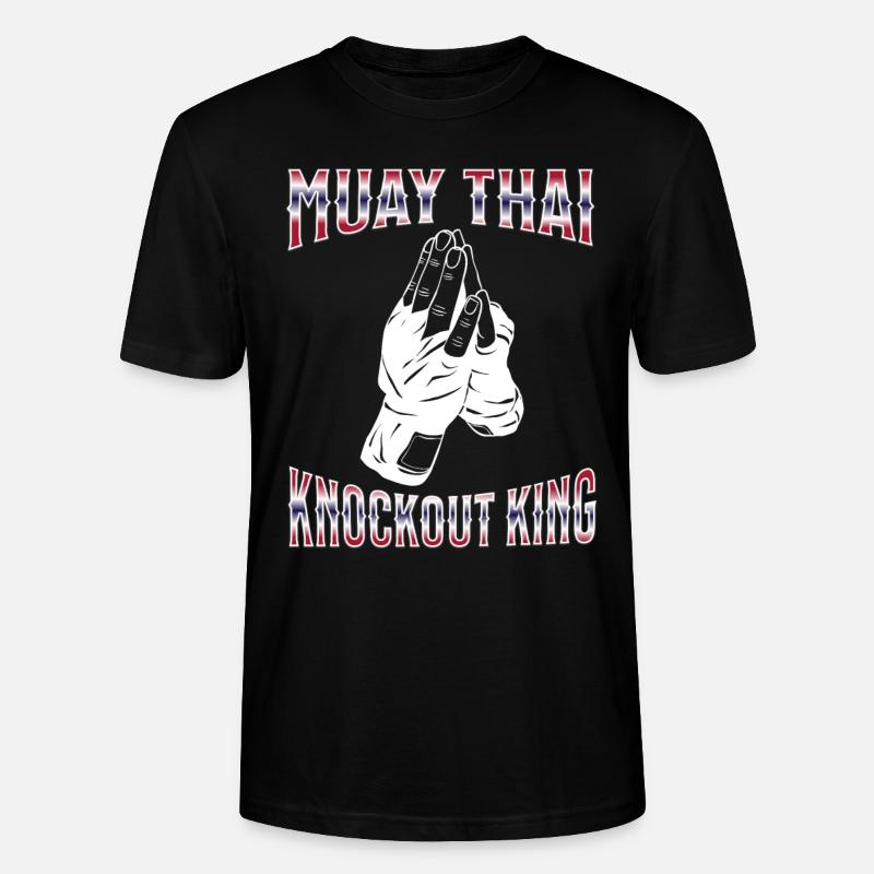 Muay Thai Boxing Muay Thai - Stanley/Stella Unisex Bio-T-Shirt CRAFTER - Schwarz