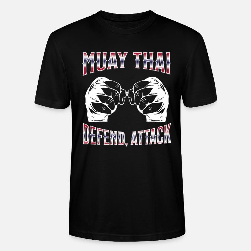 Muay Thaï Boxe Muay Thaï - T-shirt bio CRAFTER Stanley Stella Unisexe - noir