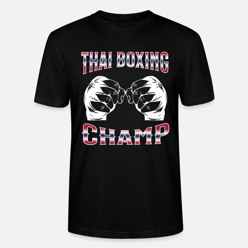 Muay Thaï Boxe Muay Thaï - T-shirt bio CRAFTER Stanley Stella Unisexe - noir