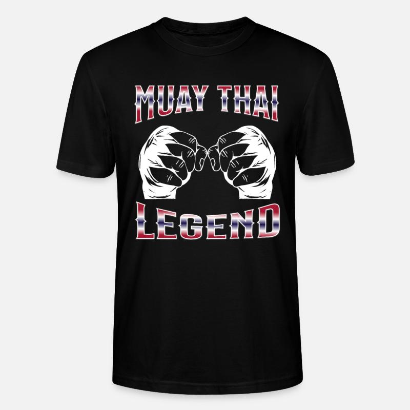 Muay Thai Boxing Muay Thai - Stanley/Stella Unisex Bio-T-Shirt CRAFTER - Schwarz