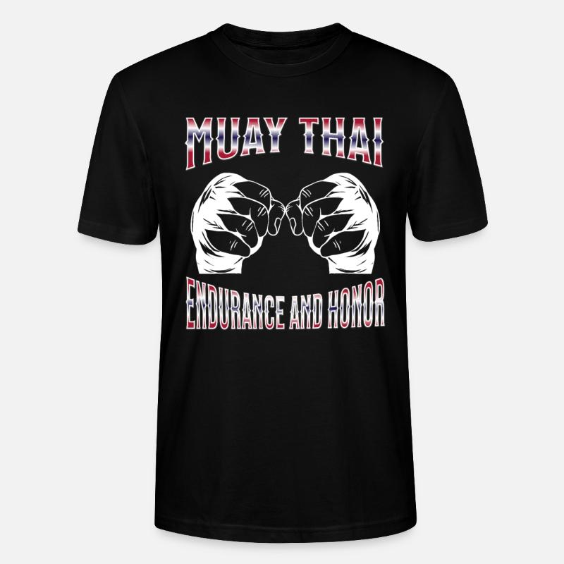 Muay Thai Boxing Muay Thai - Stanley/Stella Unisex Bio-T-Shirt CRAFTER - Schwarz
