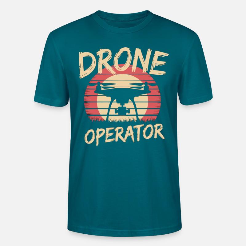 Drone Operator Vintage Style Stanley/Stella CRAFTER Unisex Organic T-Shirt
