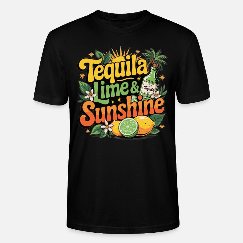 Sommer, Sonne, Tequila - Stanley/Stella Unisex Bio-T-Shirt CRAFTER - Schwarz
