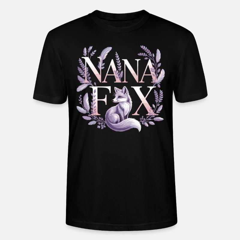 Renard élégant pour grand-mère - T-shirt bio CRAFTER Stanley Stella Unisexe - noir