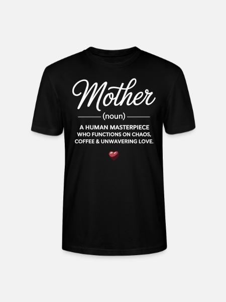 Mama Definition Chaos & Liebe - Stanley/Stella Unisex Bio-T-Shirt CRAFTER - Schwarz