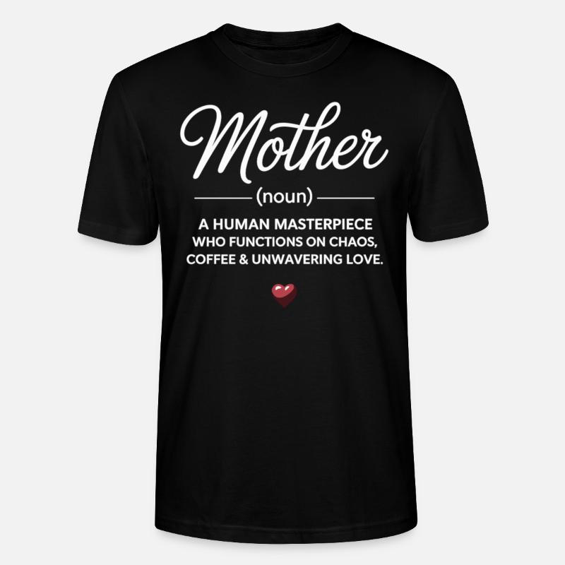 Mama Definition Chaos & Liebe - Stanley/Stella Unisex Bio-T-Shirt CRAFTER - Schwarz