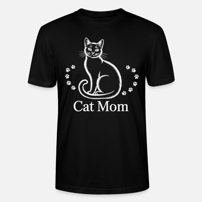 Fière maman chat - T-shirt bio CRAFTER Stanley Stella Unisexe - noir