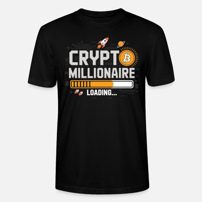 Crypto Loading – Werde Millionär - Stanley/Stella Unisex Bio-T-Shirt CRAFTER - Schwarz