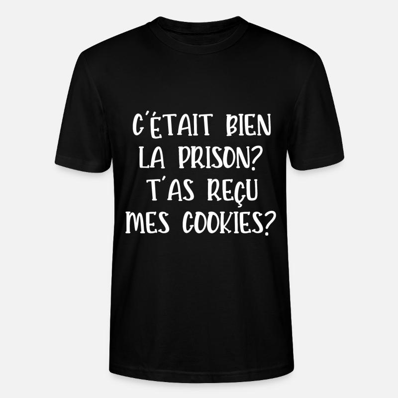 c'était bien la prison - T-shirt bio CRAFTER Stanley Stella Unisexe - noir
