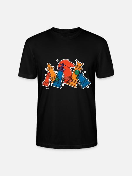Jeu d’échecs joueurs d’échecs cadeau - T-shirt bio CRAFTER Stanley Stella Unisexe - noir