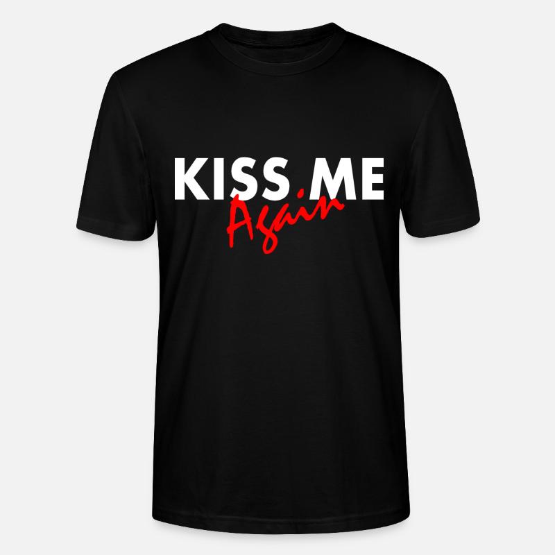 Kiss me again - Stanley/Stella Unisex Bio-T-Shirt CRAFTER - Schwarz