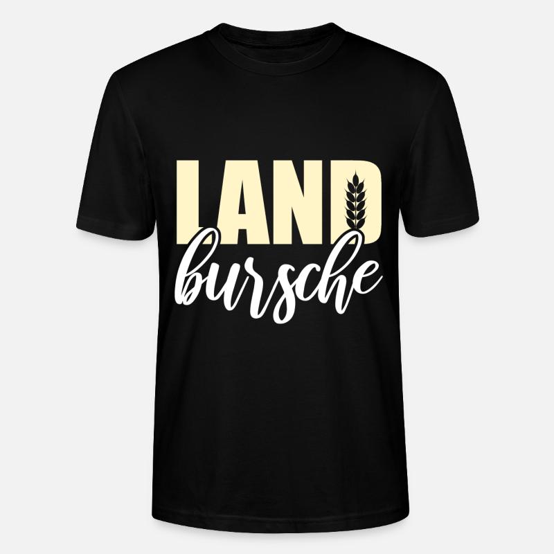 Bauer Landbursche - Stanley/Stella Unisex Bio-T-Shirt CRAFTER - Schwarz