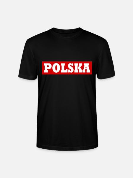Polska - Stanley/Stella CRAFTER Unisex Organic T-Shirt - black