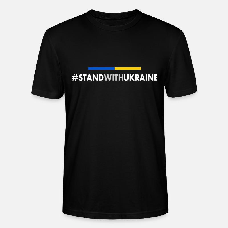 Stand with ukraine - T-shirt bio CRAFTER Stanley Stella Unisexe - noir