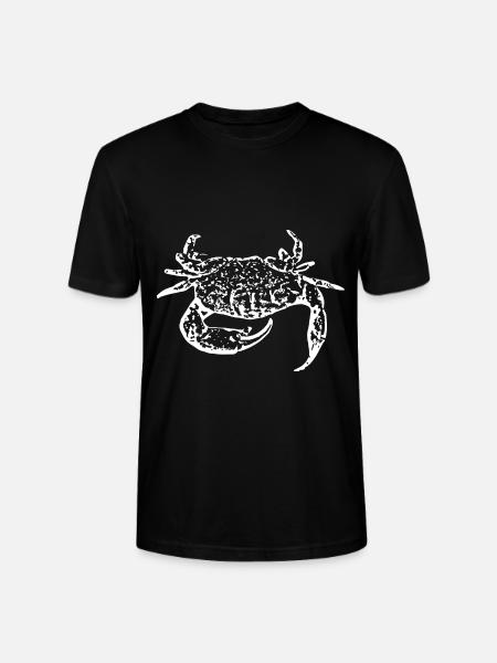 Crab white - Stanley/Stella CRAFTER Unisex Organic T-Shirt - black