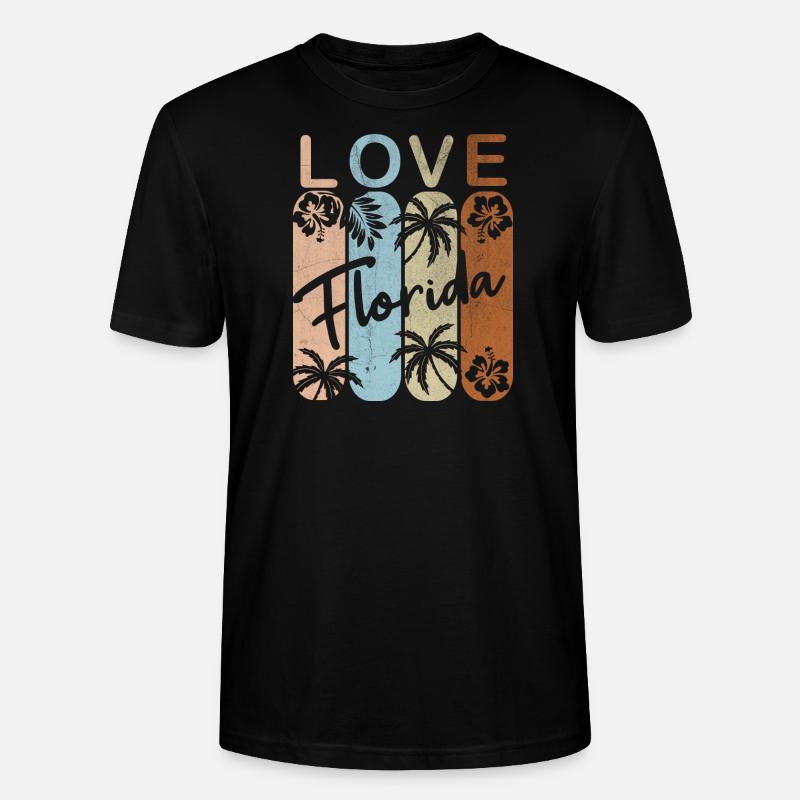 Florida - Stanley/Stella Unisex Bio-T-Shirt CRAFTER - Schwarz