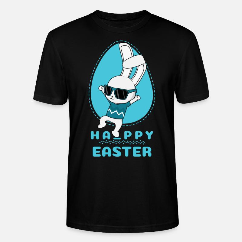 Frohe Ostern - Stanley/Stella Unisex Bio-T-Shirt CRAFTER - Schwarz