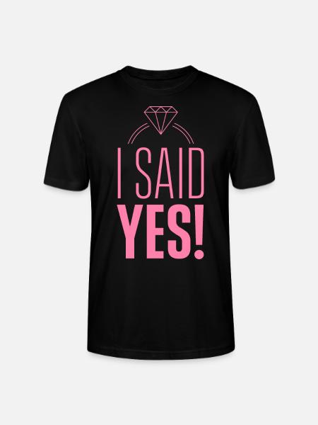 J’ai dit oui fiancés - T-shirt bio CRAFTER Stanley Stella Unisexe - noir
