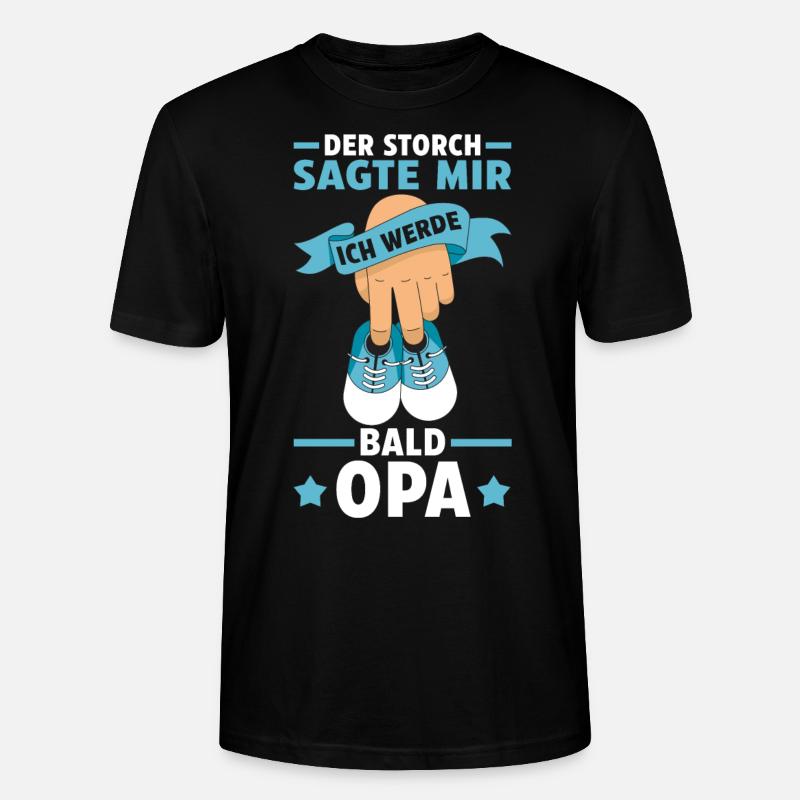 Werdender Opa - Stanley/Stella Unisex Bio-T-Shirt CRAFTER - Schwarz