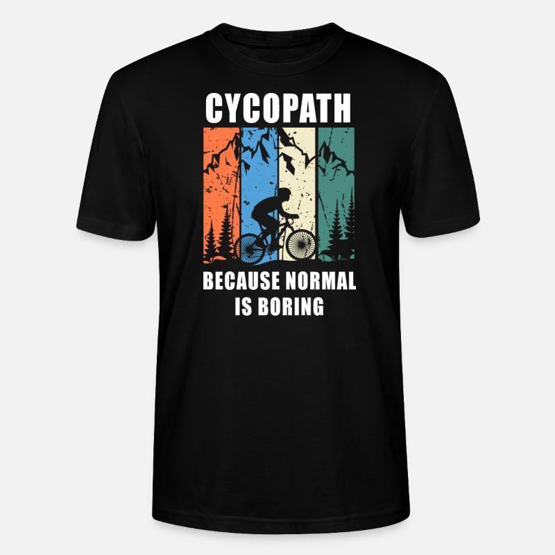 Cycopathe - T-shirt bio CRAFTER Stanley Stella Unisexe - noir