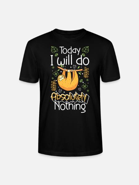Chill sleep Hang leisurely - Stanley/Stella CRAFTER Unisex Organic T-Shirt - black