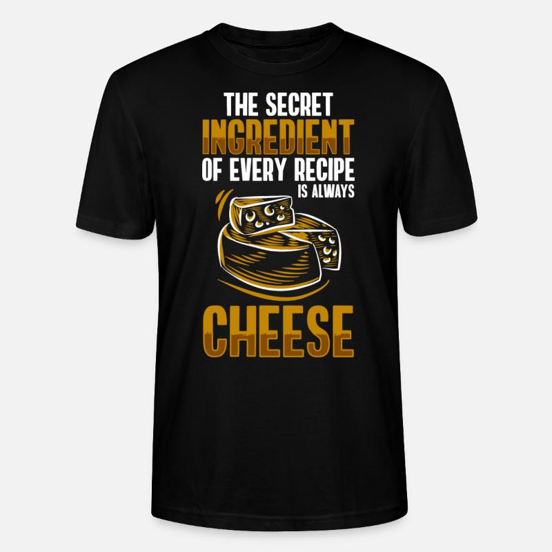 Käse Lecker Lebensmittel - Stanley/Stella Unisex Bio-T-Shirt CRAFTER - Schwarz